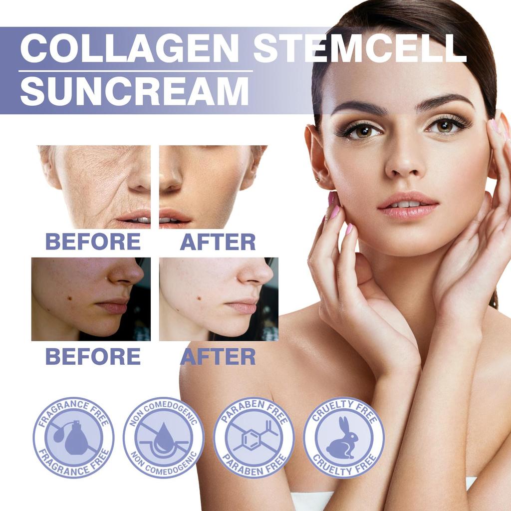 EELHOE Face Essence Collagen Moisturizing Skin Care Refreshing Brightening Rejuvenating Essence Against Strong Sunlight