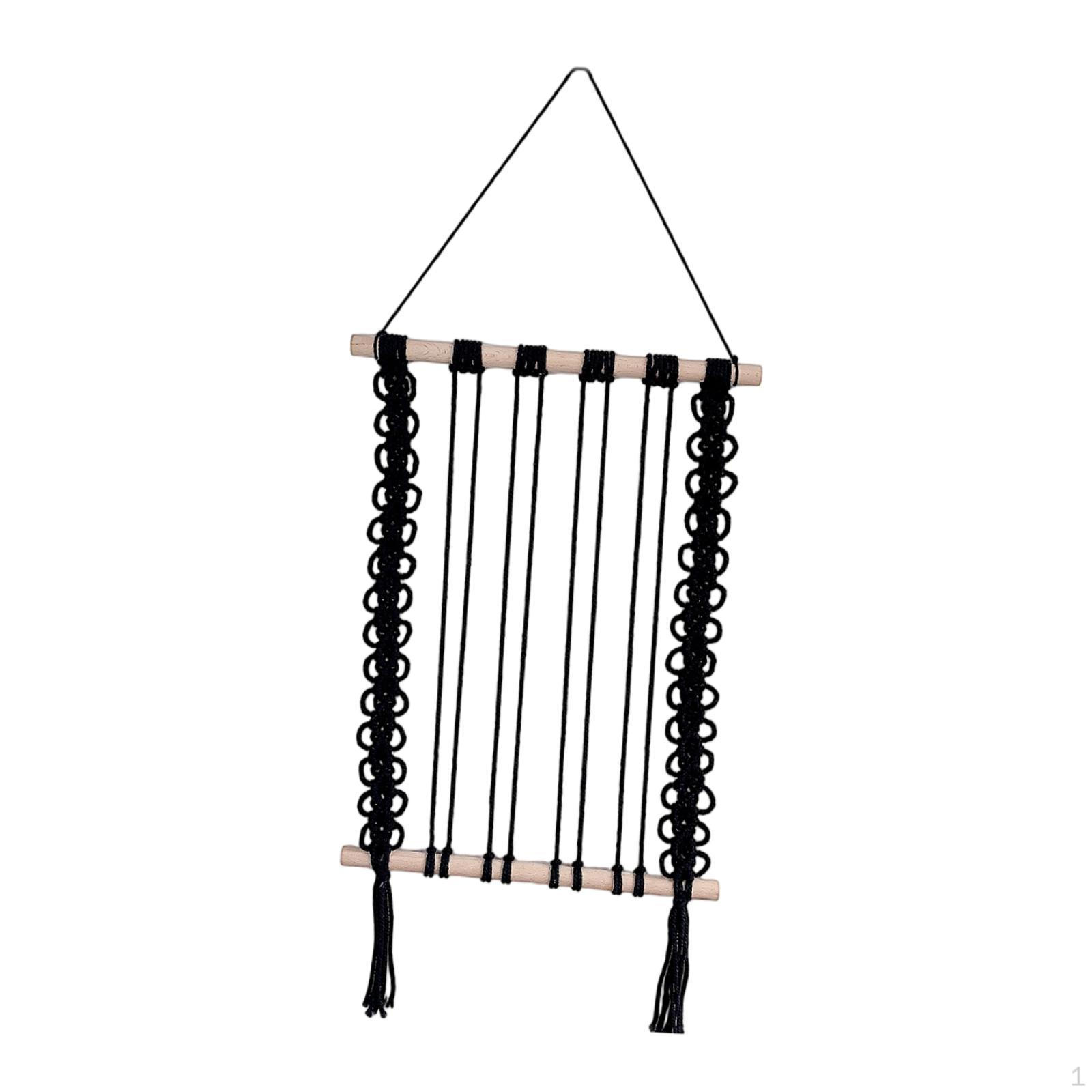 

Bohemian Tapestry Decorative Accents Macrame Wall Hanging Art Decorations for Sofa чорний