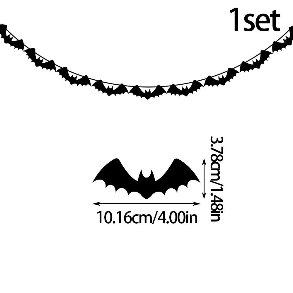 Spider Skeleton Halloween Paper Banners Set Party Scene Decor Event Displays