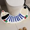 Cartoon U-Shaped Bath Mat Quick Dry Soft Water Absorption Floor Mat Polyester Dirt-resistant Bathroom Rug Doorway