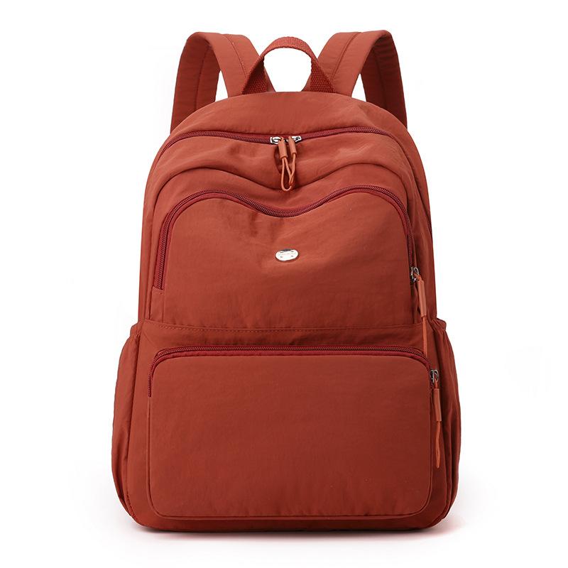 

Рюкзак Женский Дорожный Рюкзак Нейлоновая Сумка Большая Вместимость Школьный Рюкзак красный