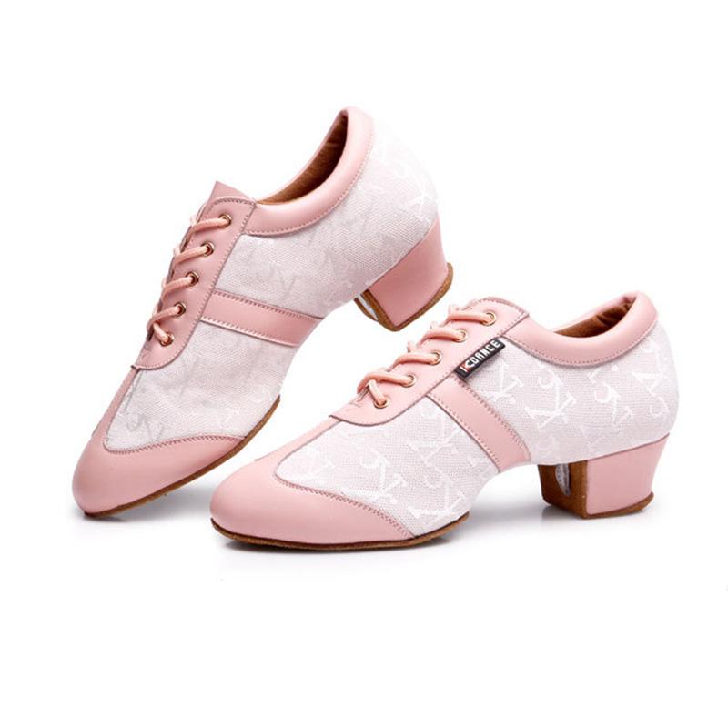 Scarpe Originali in Pelle per Danza Latina da Donna Uomo Suola Morbida Scarpe da Ballo Standard Internazionale Scarpe da Ballo Tango Salsa Festa con Tacco 3.5cm