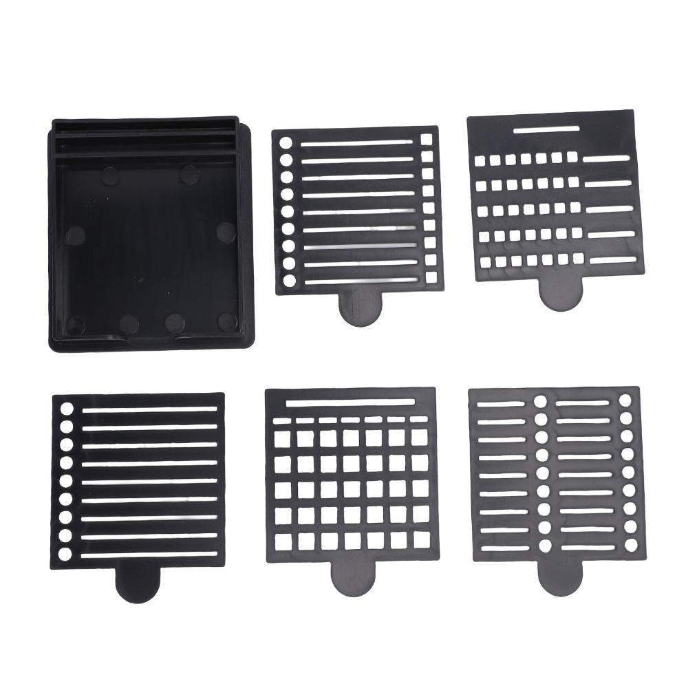 6pcs Reusable Sticky Note Holder Storage Box Note Dispenser Sticky Note Stencil  For Office Desk