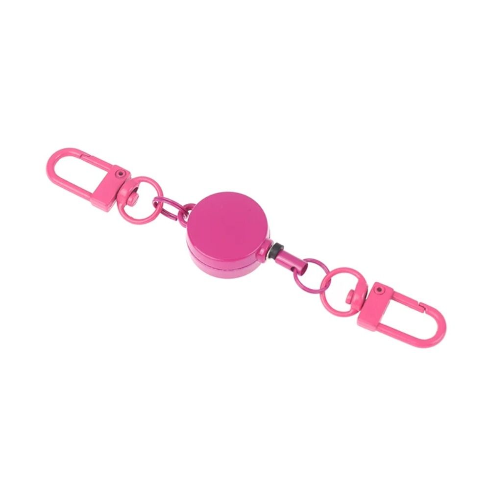 Zinc Zinc Alloy Elastic Keychain Anti-theft Sporty Retractable Key Ring Retractable Key Holder Travel Tool