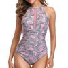 Costume Intero Stampato Sexy Taglie Forti Donna Costume da Bagno Intero Body per Piscina Spiaggia Costume da Bagno Donna 2025