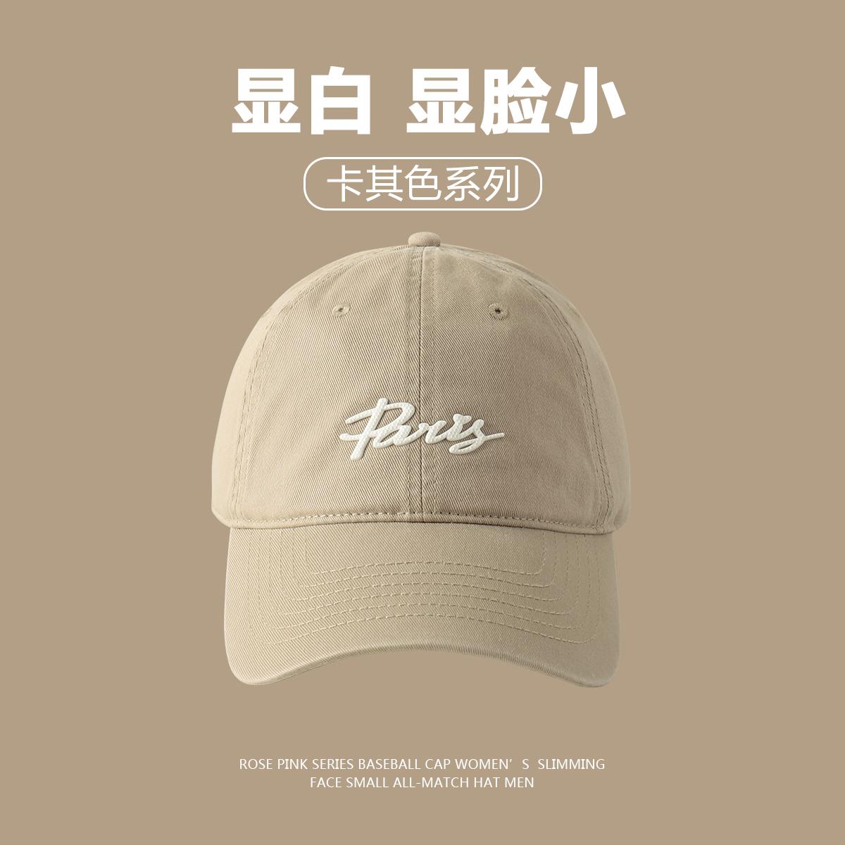 Factory Wholesale Price 6 Panel Unisex Khaki Baseball Cap Large Head Circumference Letter Embroidery High Quality Dad Hat Sports Regular head circumference (56-60cm)