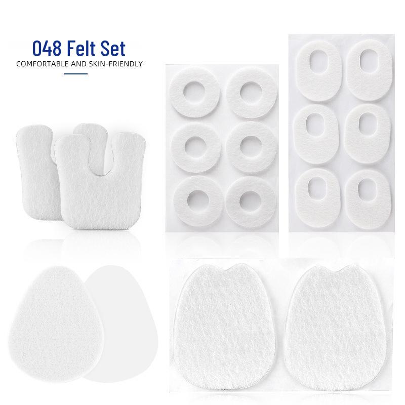 High Heel Soft Felt Care Anti-Abrasion Forefoot Pads & Callus Blister Corn Heel Stickers белый