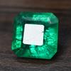 Natural Green Emerald Loose Gemstone 10.56 Ct Emerald Cut for Jewelry Making and Gem Collections