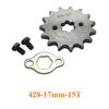 15T Tooth 428 ID 17mm /20mm Front Engine Sprocket For Motorcycle Dirt Bike ATV Quad Buggy
