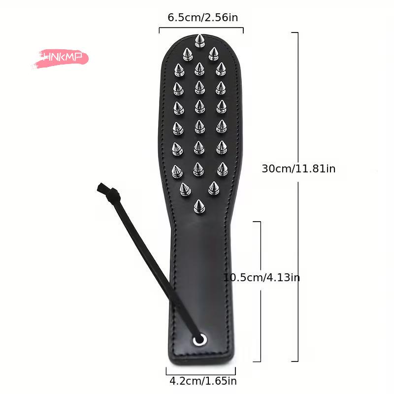 Queen Training Adult Game - Leather Rivet Clap Hand Husband Whip Toy for Spicy Flirting Spanking Alternatives for Couples