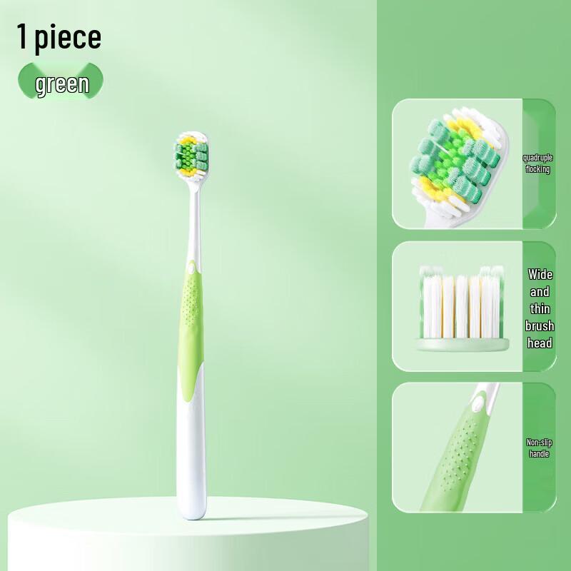 PROTEFIX Adult Quad-Action Soft Bristle Toothbrush