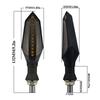 17LED Motorcycle Turn Signal Lamp Sequential Flowing Flash Indicator Lights Amber Running Light Arrow Turn Signals Lamps