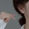 New Cute Sweet Hollow Heart Zircon Hoop Earring For Women Classic Shiny Stud Earrings Fashion Small Trendy Ear Buckle Jewelry
