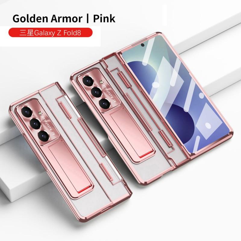 Magnetic Snap-On Case With Kickstand Galaxy Z Fold 8 7 5 4 3 PC Hard Shell Protective Cover