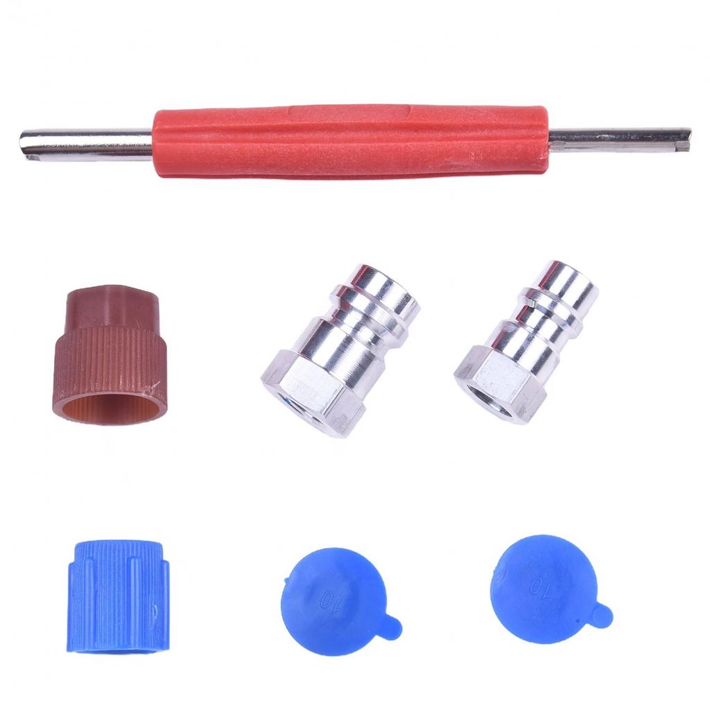 Cap Valve Kit Air Conditioning Conversion Kit Retrofit Charging Port Adapter
