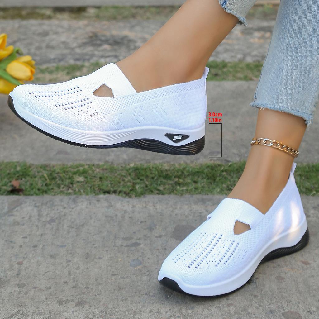 Fashion Women's Summer Sports Shoes, Simple Single-color Shoes, Solid-color Mom Shoes Series of Casual Sports Shoes