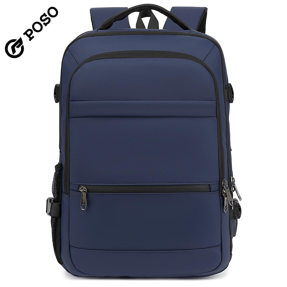 Pánský batoh pro 17/17,3palcový notebook Velkokapacitní 45 l Rozšiřitelný, S nabíjecím portem USB, otevírání o 180°, Kufr o velikosti 22 palců