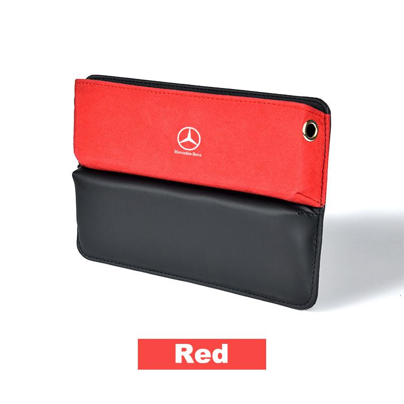 Car Seat Side Storage Pocket Suede Gap Filler Box For Mercedes Benz AMG W204 W205 W203 W211 W212 W213 W201 W210 W124 AccessoriesRR1