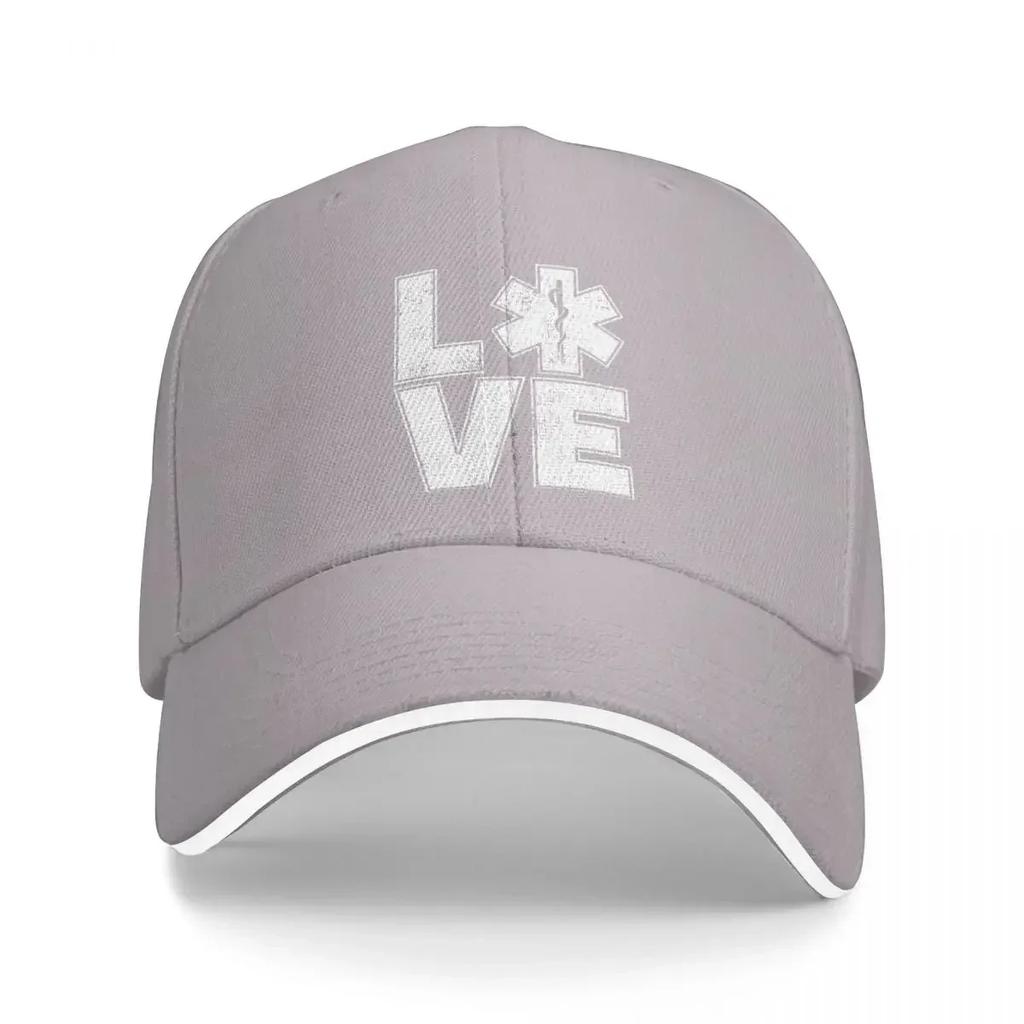 EMT Love Paramedic Baseball Cap Casual Trucker Hat Spring Unisex Women Tennis Skate Baseball Caps