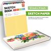 9x12 Inch Tearable Sketchbook: Blank Pages for Drawing and Art.