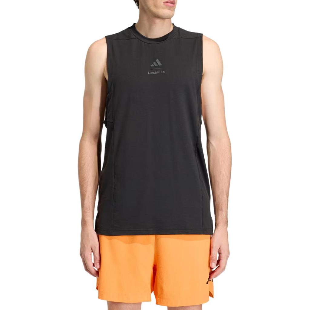 Adidas Les Mills Slim Fit Logo Round Neck Sleeveless Vest Men tops KS5927