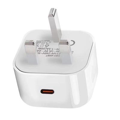 Estuff Uk Pd 20W Home Charger 1X Usb-C, Uk Plug, White, Es636026-Bulk