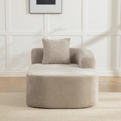 Modular Compression Sofa Made of Chenille Fabric, Filled with 30D High-elastic Foam. Easy To Move and with Non-slip Floor, Ideal for Living room.Gray