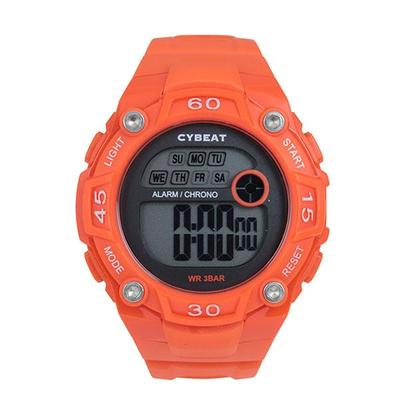 J-AXIS Men's CY15-OR (CYBEAT Digital Watch Sun Flame) Round Watch Orange Digital
