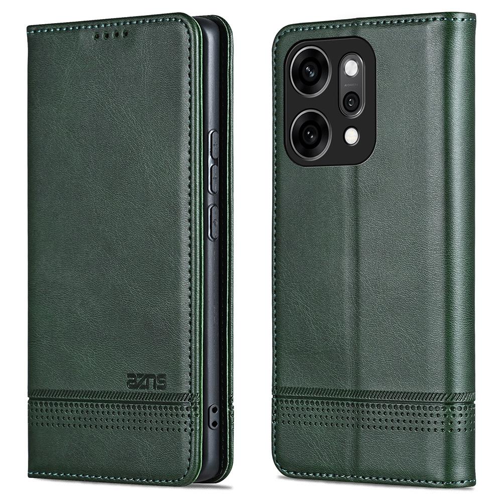 AZNS For Oppo Reno14 Pro 5G (Global) Case Cowhide Texture PU Leather Wallet Phone Cover