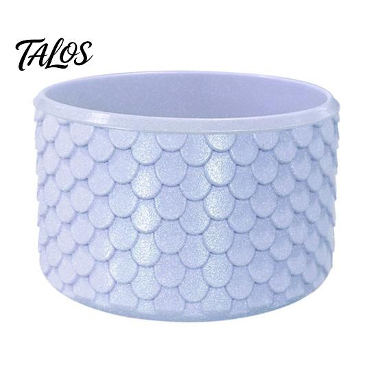 Portable Bottle Sleeve for Commute Silicone Cup Boot, Fish Scale Pattern Decor, Soft Elastic Water Protector Protective Sleeve, Anti-Slip Bottom Cover