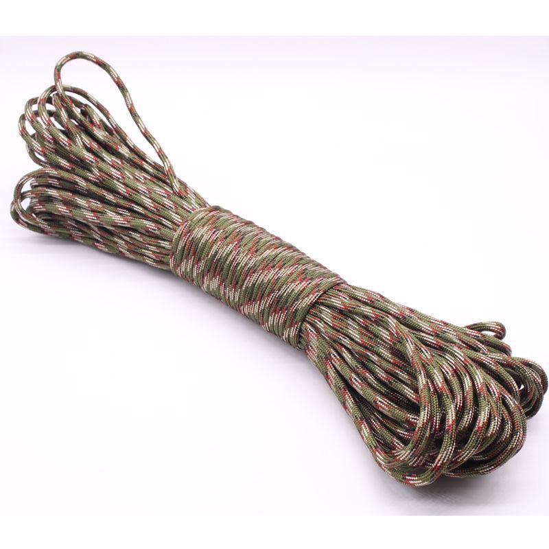 Economic 31 Meters DIY Paracord For Jewelry Keychain Making 5mm Flat Rope 4 Colors Available Outdoor Climbing Rescue Thread