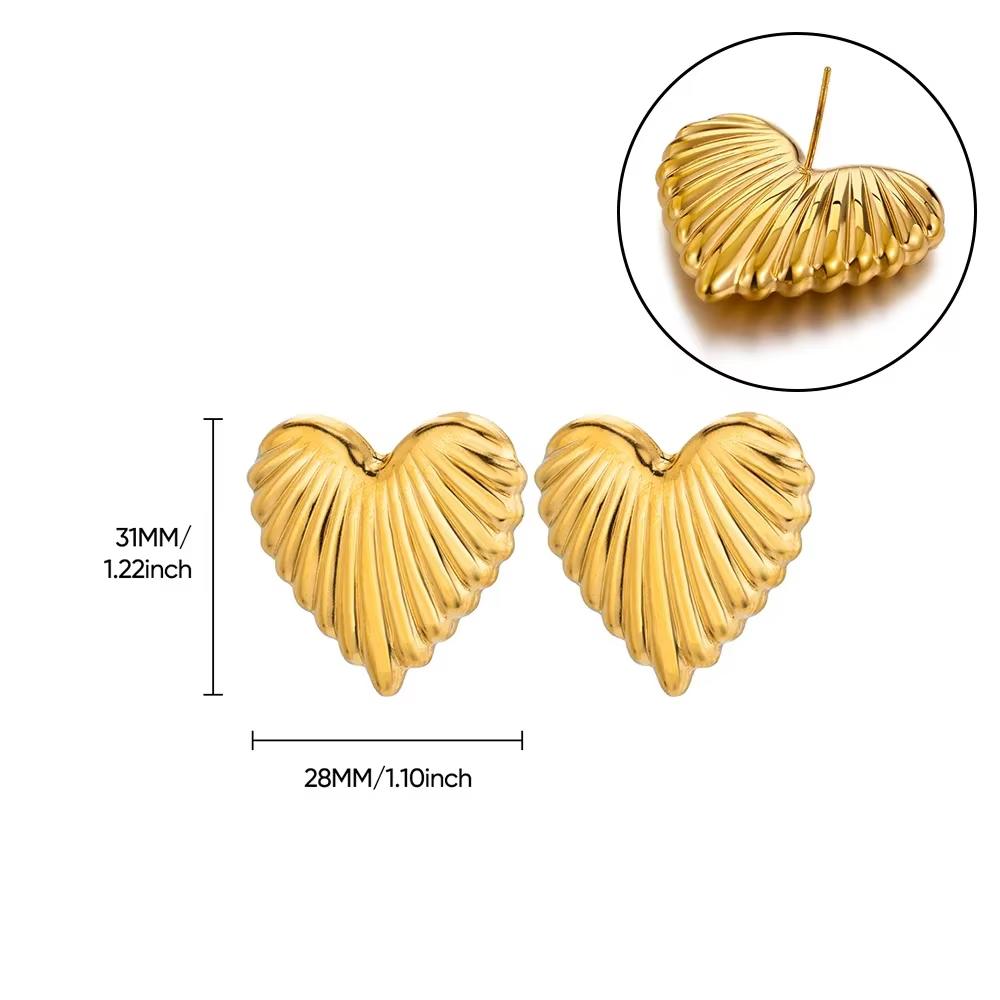 Vintage Metal Style Geometry Earrings For Women Stainless Steel Exaggerate Earring Punk Party Stud Earrings Jewelry Gift 2026