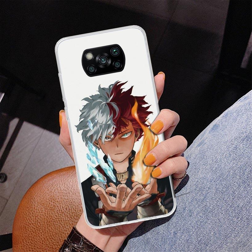 My Hero Todoroki Shoto Phone Case For Xiaomi Poco X7 X6 X5 Pro F7 Ultra Redmi 15C 15 13C 13 12C 12 10 10A 10C 9 9A 9C 9T Cover P