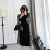 2023 Women's Autumn Embroidered Crane Knit Pullover: Slimming Long Sleeve Base Layer Top