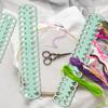 3pcs Embroidery Floss Organizer PC 37-Hole Cross Stitch Row Line Board Cross Stitch Thread Holder for Sewing Needlework Knitting