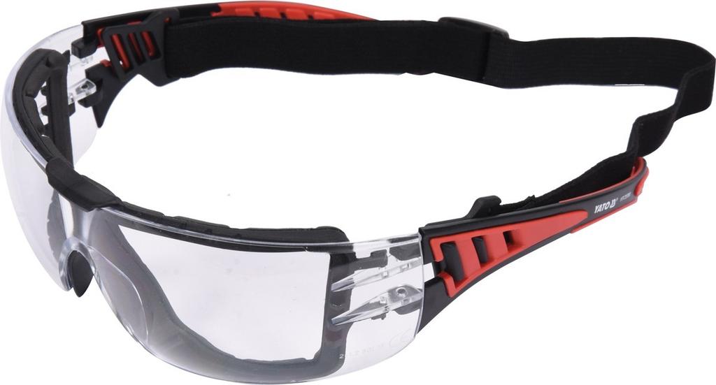 CLEAR SAFETY GLASSES WITH STRAP YT-73700 YATO