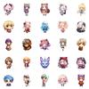 50 Cute Hand-painted Cartoon Girl Doodle Stickers Decorative Suitcase Helmet Skateboard Ice