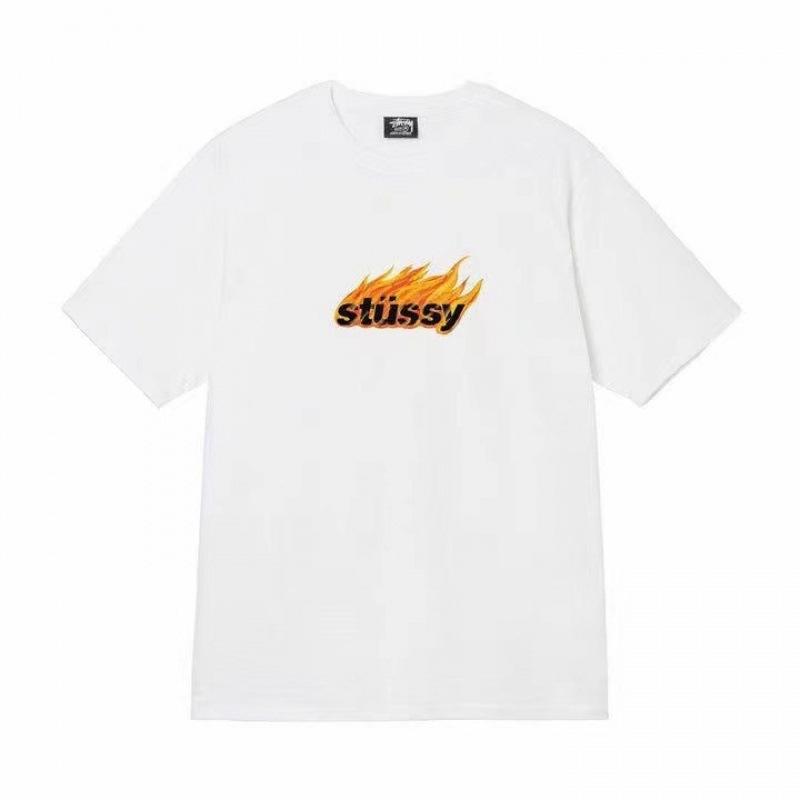 Grenzüberschreitende europäische und amerikanische Trendmarken, eine Vielzahl bedruckter Herren- und Damen-Kurzarm-T-Shirts, 220 Gramm lockere Streetwear-T-Shirts