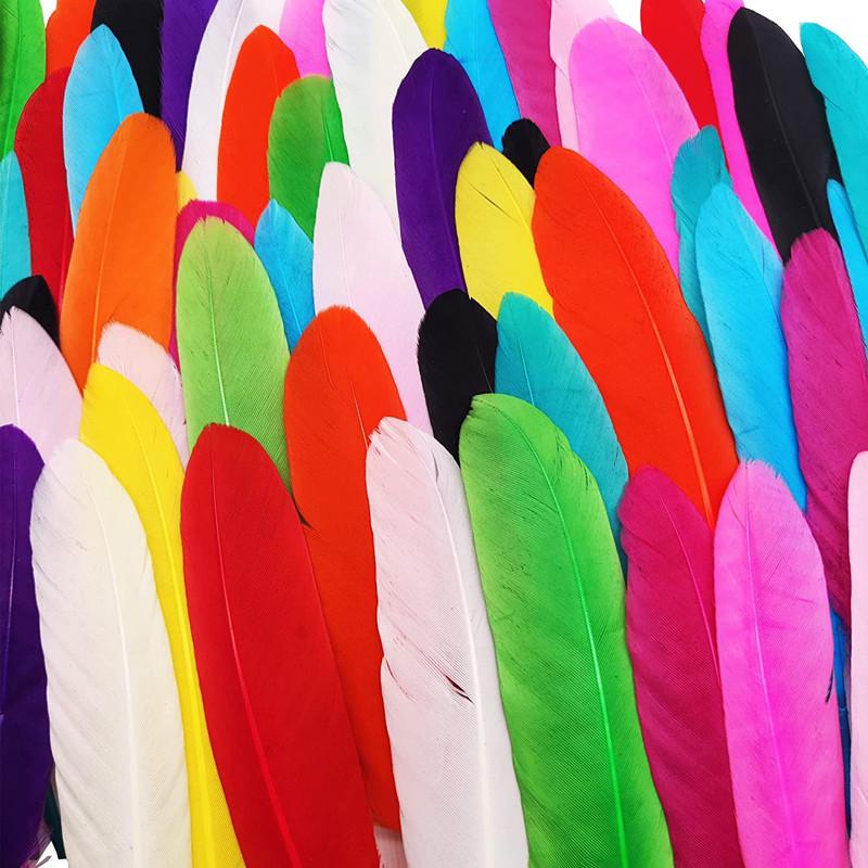 20Pcs Duck Feathers DIY Dream Catcher Halloween Crafts Supplies Wedding Home Partys Decor Jewelry Creation Apparel Accessories