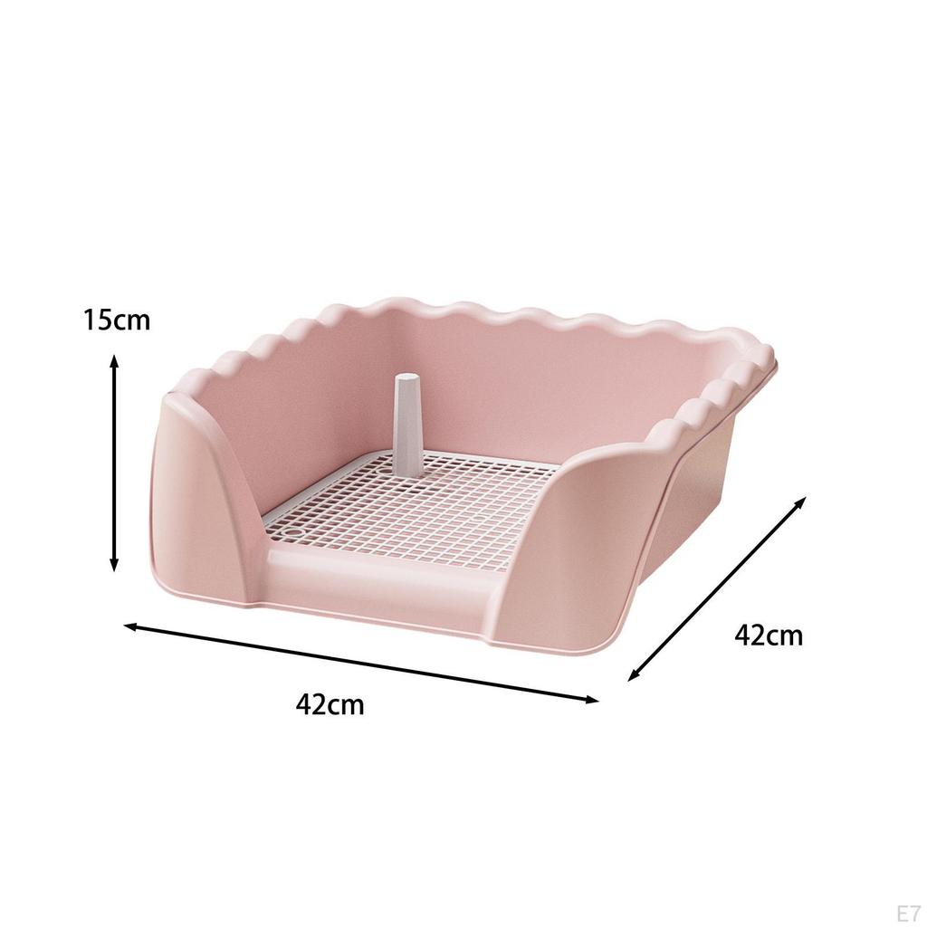 Dog Toilet Litter Box Detachable Heightened Fence Removable Training Potty Tray for Other Pets