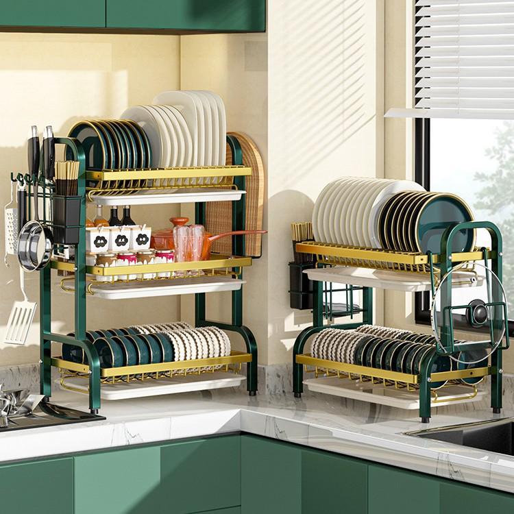 Multifunctional Kitchen Sink Dish Storage Rack