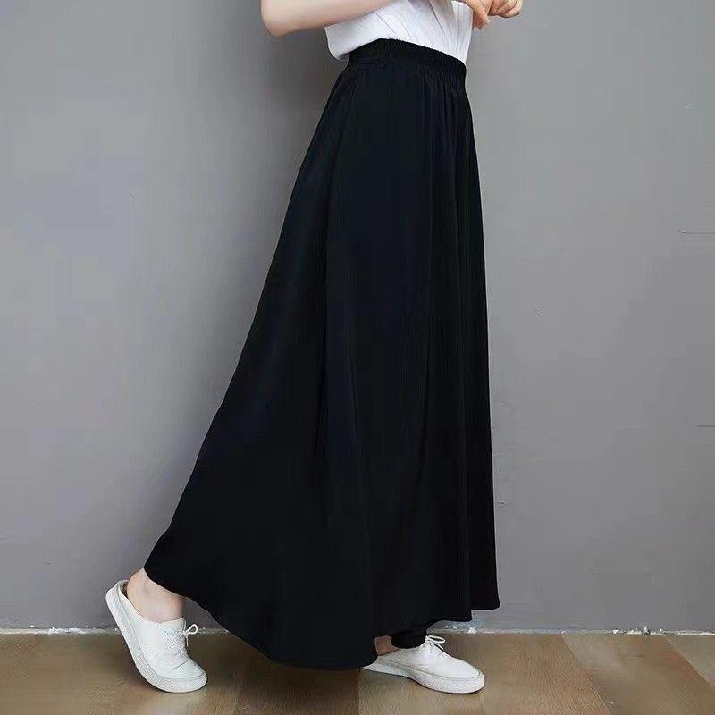 Plus Size Chubby Girl Loose 150.00kg High Waist Draped Pants