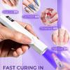 Portable Nail Lamp Handheld Mini Timing Display Family Quick Dry Flashlight Pen Chargeable Nail Dryer Machine Uv Led Nail Lamp