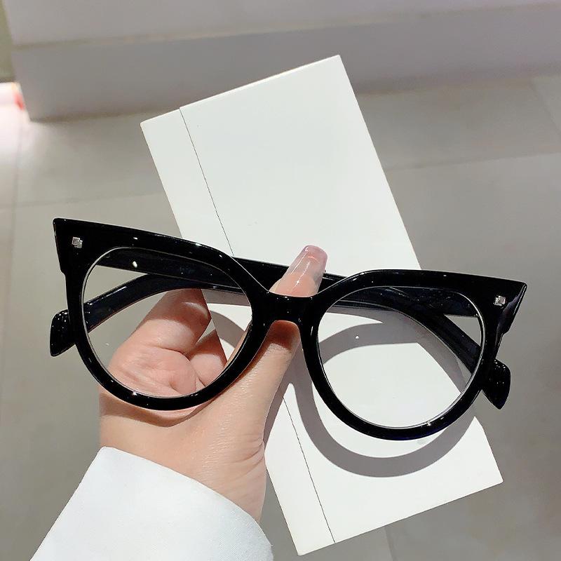 Popular  Vintage Anti Blue Light Optical Cat Eye Glasses Sexy Women Luxury Brand Designer Myopia Prescription Eyewear Frame