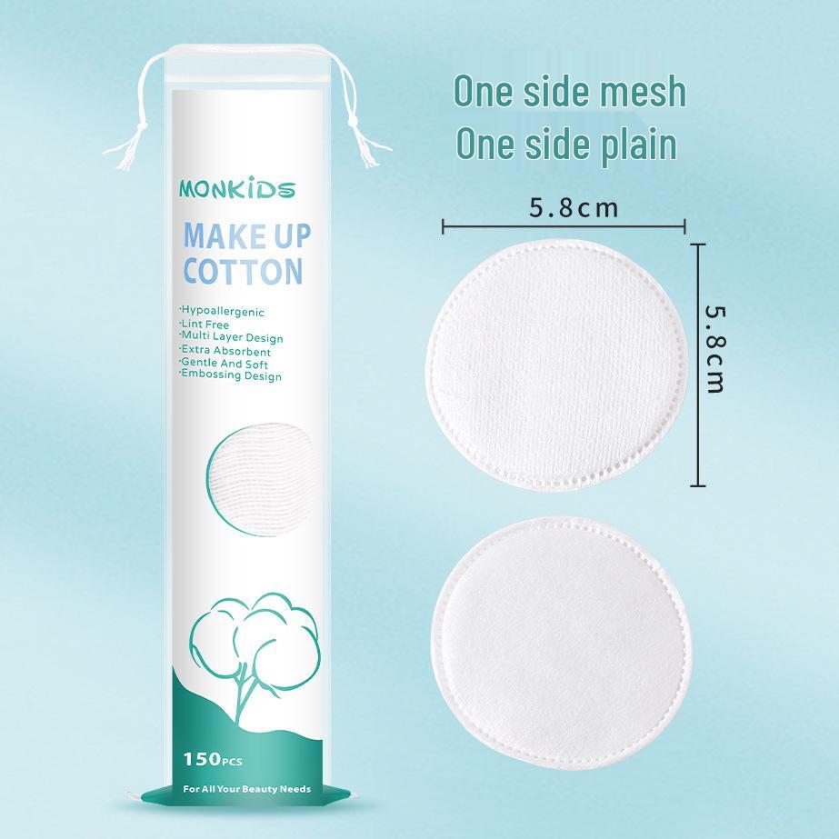 100-Piece Dual-Sided Round Cotton Makeup Remover Pads