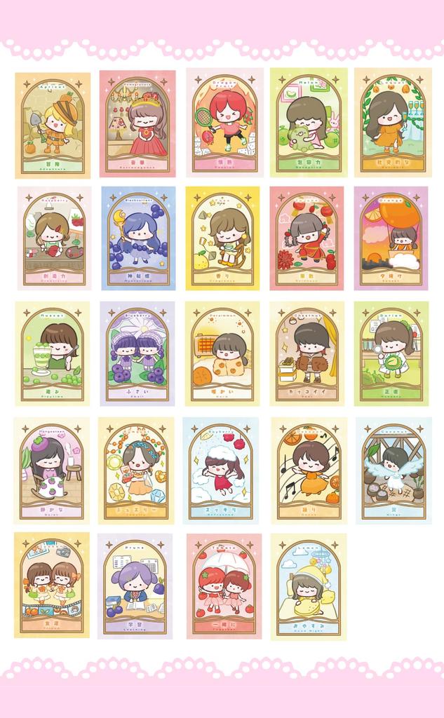 Fruits Girl Oracle Card Instruction Manual (Japanese Included)