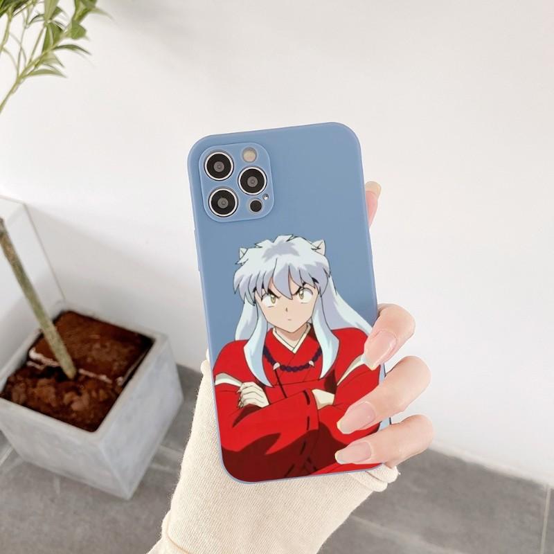 Inuyasha Sesshomaru Phone Case For IPhone 14 11 12 13 Pro Max X XR XSMax 6 6S 7 8 Plus SE 2022 Soft Square Color Phone Cover