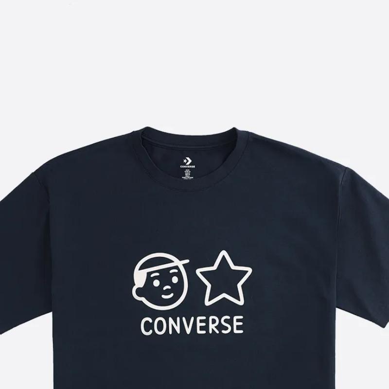 New Converse X Noritake Chuck 70 SS25 T Shirt Men's Blue UCH745-695