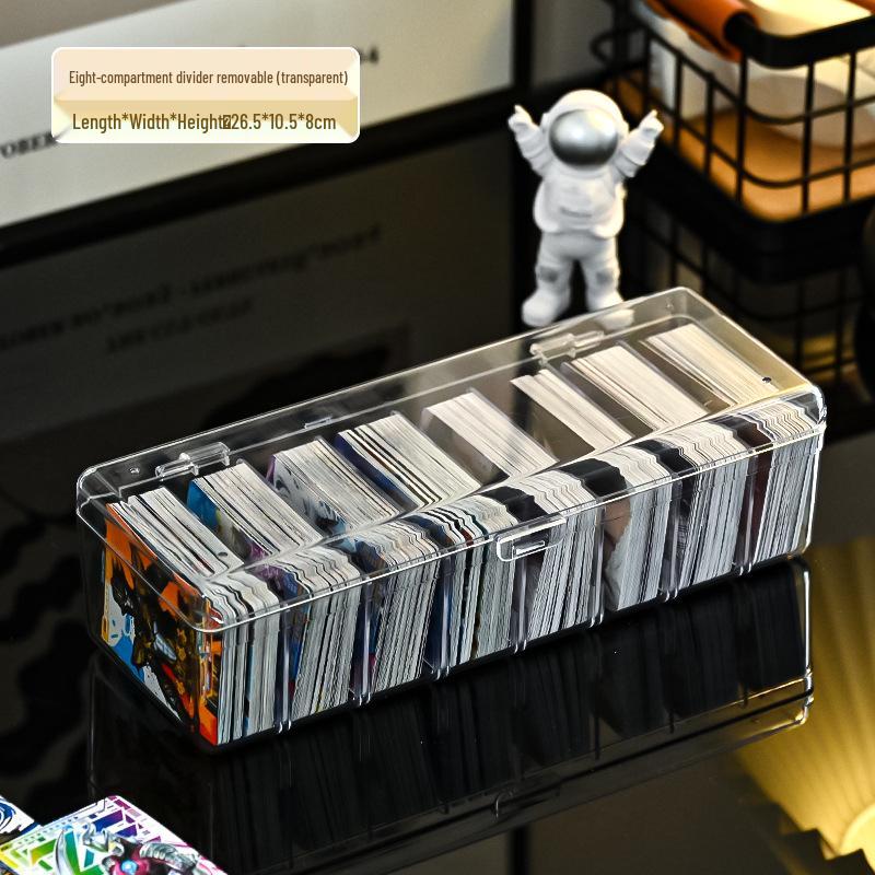 Transparent Multi-Functional Desktop Storage Box with Lid and Dividers for Cables Accessories 933₽