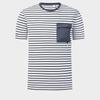 Men's Striped Knitted Short Sleeve T-Shirt